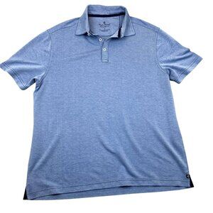Nat Nast Mens Blue Polo Shirt Large Luxury Originals Rayon/Polyester
